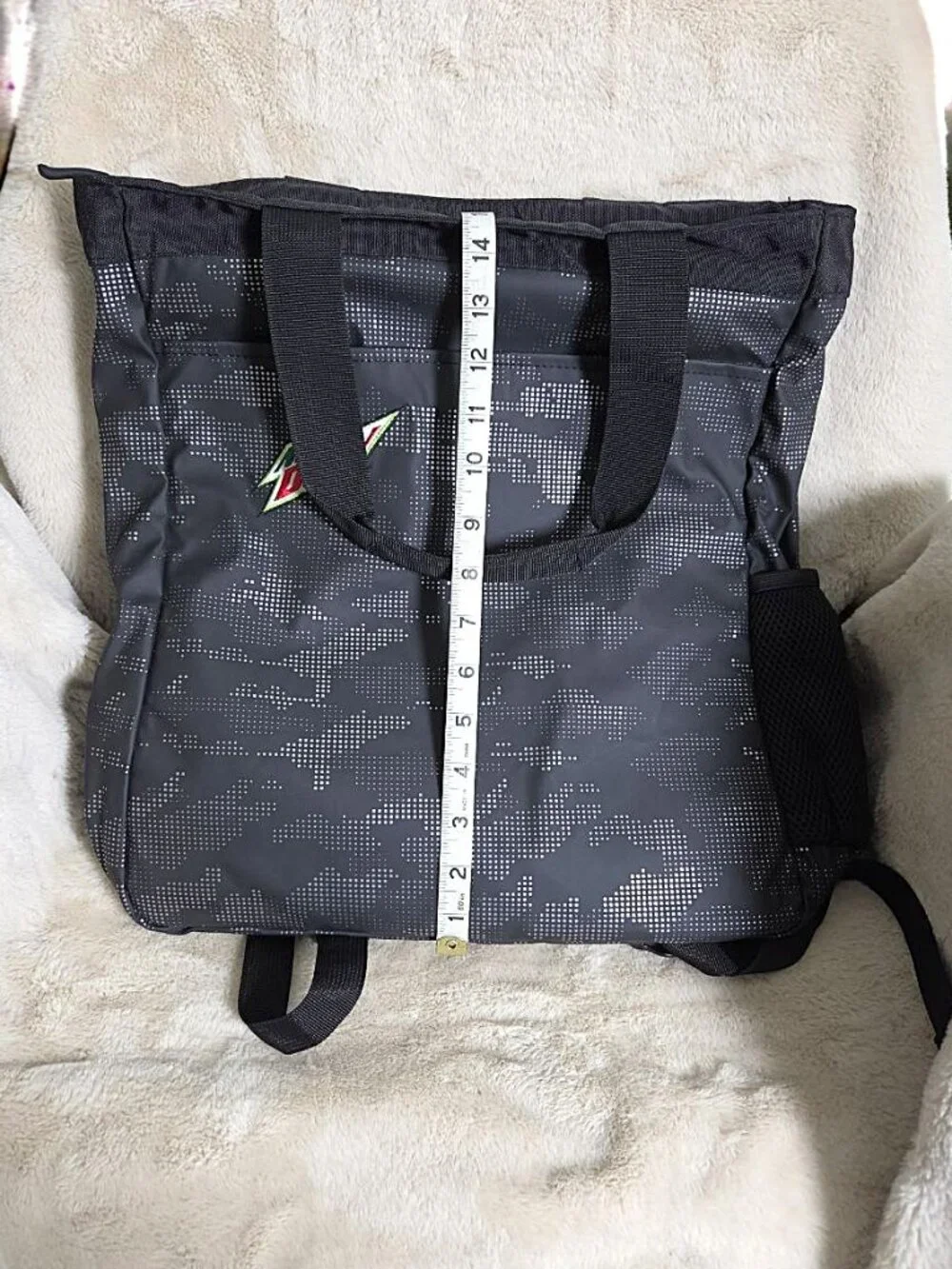 North End Moutain Dew Black Camo Convertible Backpack Tote Insulated